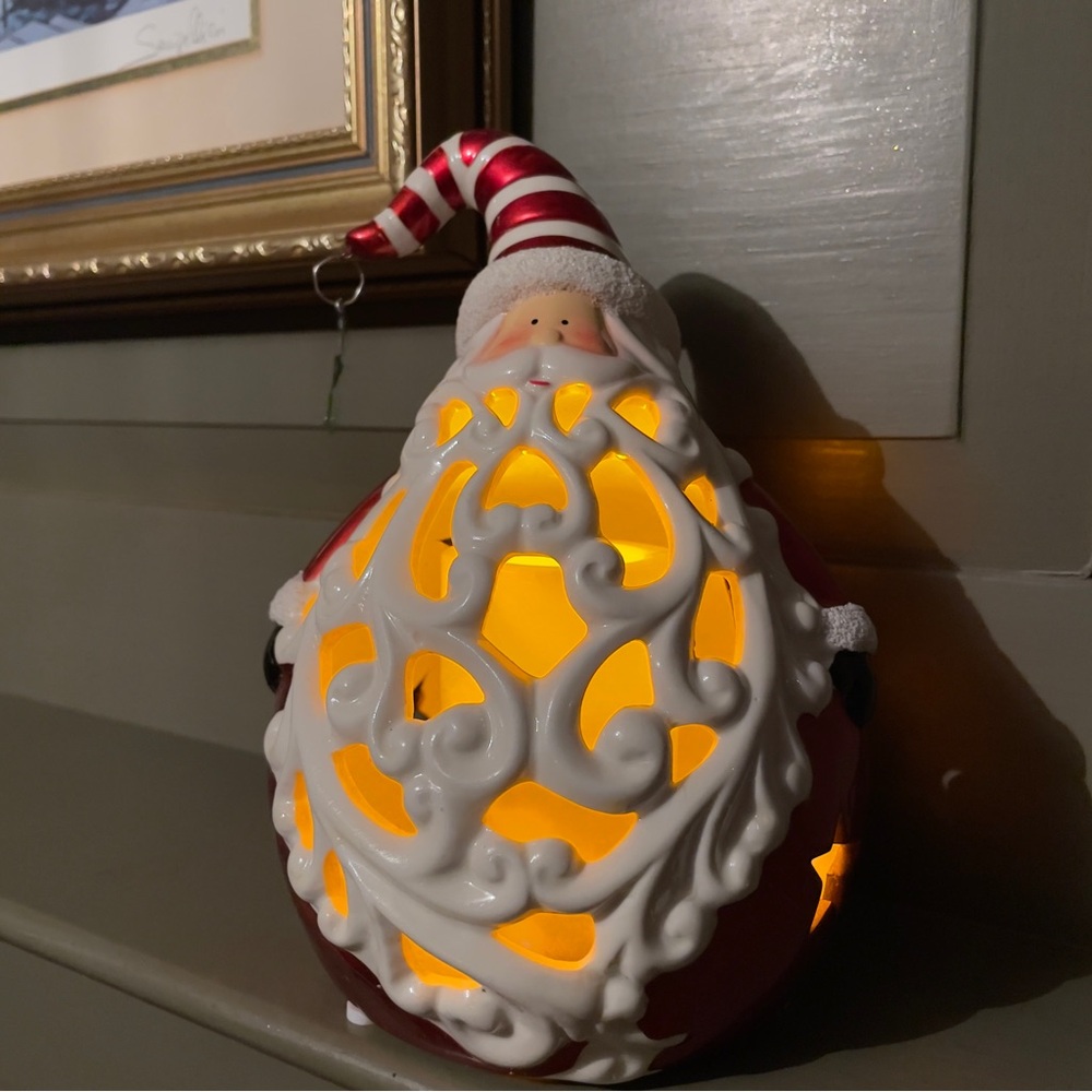 New Home Reflections Santa Luminary - Color-Changing Glow! 🎄⭐ 🎁